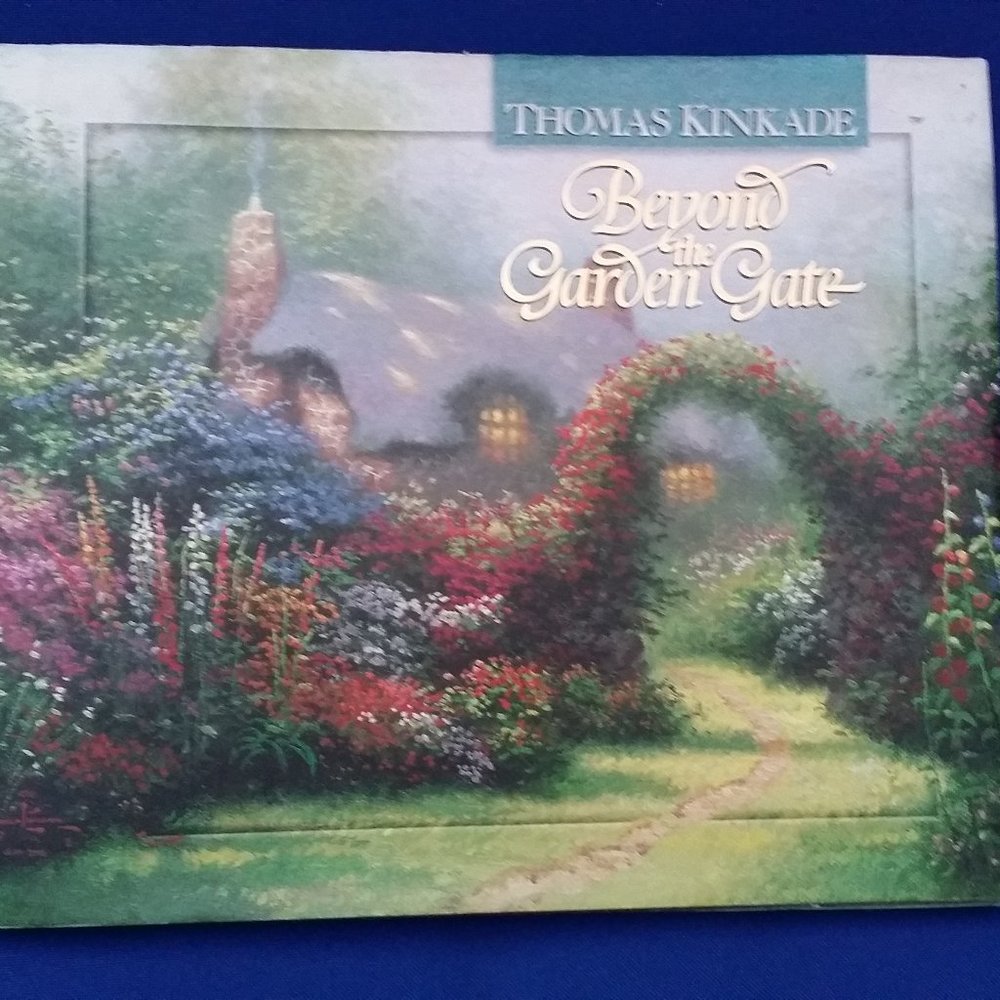 Thomas Kinkade Beyond the Garden Gate vintage hard